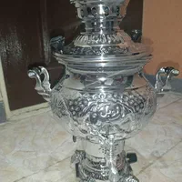 سماور ۵ لیتری قلم کاری|سماور، چای‌ساز، قهوه‌ساز|تبریز, |دیوار