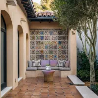 کاشی دست ساز لعابی متروئی آجر لعابی کاشی هفت رنگی|مصالح و تجهیزات ساختمان|برخوار, |دیوار