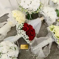 دسته گل عروس مصنوعی|گل مصنوعی|شهرکرد, |دیوار