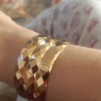 النگوی طرح طلا رنگ ثابت