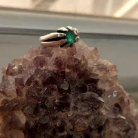 انگشتر نقره ۹۵۰ زمرد پنجشیر افغان معدنی و اقتصادی