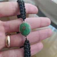 دستبند بافت فیروزه