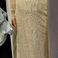 لباس مجلسی تمام سنگ و مروارید دوزی