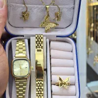 ست ساعت ودستبند وگردنی وانگشتر