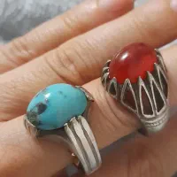 دوعددانگشترنقره