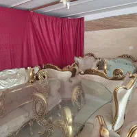 مبل استیل سلطنتی و میز ناهار خوری باهم|مبلمان خانگی و میز عسلی|تهران, آزادشهر|دیوار