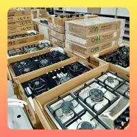 گاز رومیزی توکار استیل برند آستیاک کد شیشه ای GF16