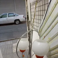 لوستر۲شاخه استیل .... دیوار کوب طرح چوب|لوستر و چراغ آویز|کرج, برغان|دیوار