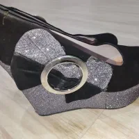 کفش تمام شاین مجلسی پاشنه بلند