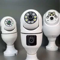 دوربین لامپی دو لنز وای فای بیسیم چرخشی