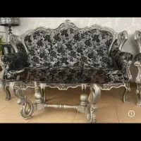 مبل ۹ نفره استیل بهمراه ۶ نفره نهار خوری