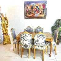 غذاخوری6نفره  تمام چوب میز مجانی مفت ر.ا.یگا.ن