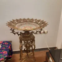 جامیوه ای برنجی پایه بلند