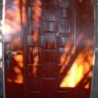 درب چوبی با چار چوب آهنی|مصالح و تجهیزات ساختمان|شاهرود, |دیوار