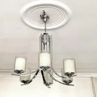 لوستر ۶شاخه سیلور آبکاری شده