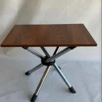 میز عسلی فلزی پایه تاشو