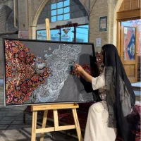 تابلو فرش دستبافت وکالیگرافی