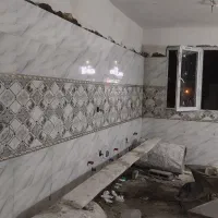 کاشی کاری سنگ کاری موزائیک کاری|خدمات پیشه و مهارت|اسلامشهر, باغ فیض|دیوار