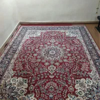 قالی قدیمی ویک راهرویی هم رنگش