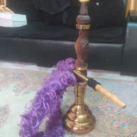 قلیان دوسیب چوب طرح عقاب