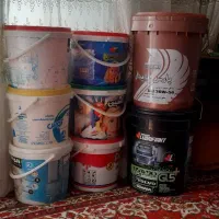 سطل خالی رنگ ۲۰لیتری و۱۲ونیم کیلویی