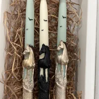 شمع قلمی اسب سبزه زار (عمده)