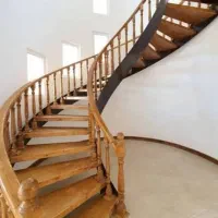 پله ونرده چوبی ،نرده شیشه و فرفورژه|خدمات پیشه و مهارت|رامجین, |دیوار