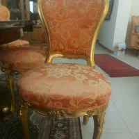 هشت عدد صندلی ناهارخوری ورق طلا دونه سه تومان