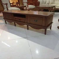 کنسول تلویزیون کلاسیک فرانسوی چوب طبیعی|بوفه، ویترین، کنسول|چهاردانگه (تهران), |دیوار