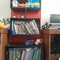 کتابخانه|کتابخانه، شلف، قفسه‌های دیواری|کرج, شاهین‌ویلا|دیوار