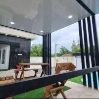 اجاره عمارت استخر دار رو باز تراس دلنشین|اجارهٔ کوتاهمدت ویلا و باغ|رشت, کوی مهر|دیوار