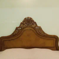 سرویس خواب چوبی منبت دونفره|تخت و سرویس خواب|قم, باجک سه|دیوار