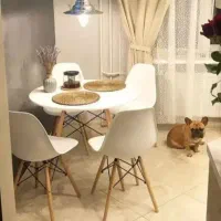 میز ناهارخوری مربع فایبر نهارخوری ضدخش