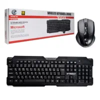 ست کیبورد و موس بیسیم وایرلس usb دانگل تسکو royal