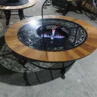 آتشدان چدنی چوبی yashgin|مبلمان خانگی و میز عسلی|شیراز, گویم|دیوار