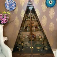 ویترین دکور چوبی