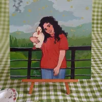 تابلو نقاشی اکریلیک اختصاصی ( حیوانات خانگی)|تابلو، نقاشی، عکس|شیراز, آزادگان|دیوار