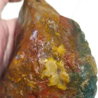 سنگ عقیق کلکسیونی خاص طبیعی چندین رنگ در یک عقیق