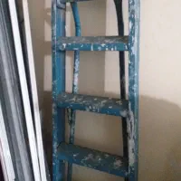 نردبان هشتی ۷پله،چهارپایه فلزی۵پله