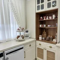 کابینت و کافی بار سفید و رنگ چوب|مصالح و تجهیزات ساختمان|چهاردانگه (تهران), |دیوار