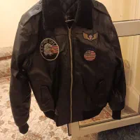 کاپشن چرم اصل بادیگاردی|لباس|کهریزک, |دیوار