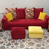 فروش نیم ست تخت خواب شو راحتی|مبلمان خانگی و میز عسلی|کرمان, |دیوار