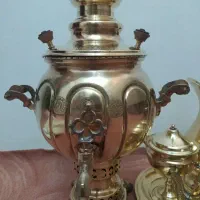 سماور برنجی و....زیرقیمت نو شیک براق