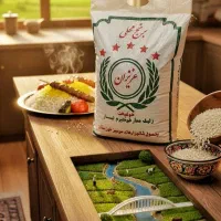 برنج معطر عنبربو ( مارک عزیزان اصل)