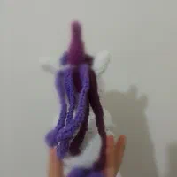 عروسک اسب تکشاخ بافتنی|اسباب‌بازی بچه|بجنورد, |دیوار