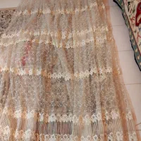 پرده گیپور رنگ شیری