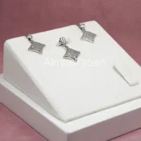 نیم ست نقره زنانه آبکاری شده|جواهرات|مشهد, چهنو|دیوار