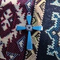 پلاک نقره  نگین فیروزه نیشابور