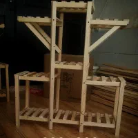 انواع استند گل ( تخفیف خورده ) شلف زیر گلدانی چوبی|گل مصنوعی|اراک, |دیوار