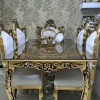 میز ناهار خوری 6نفره تمام چوب